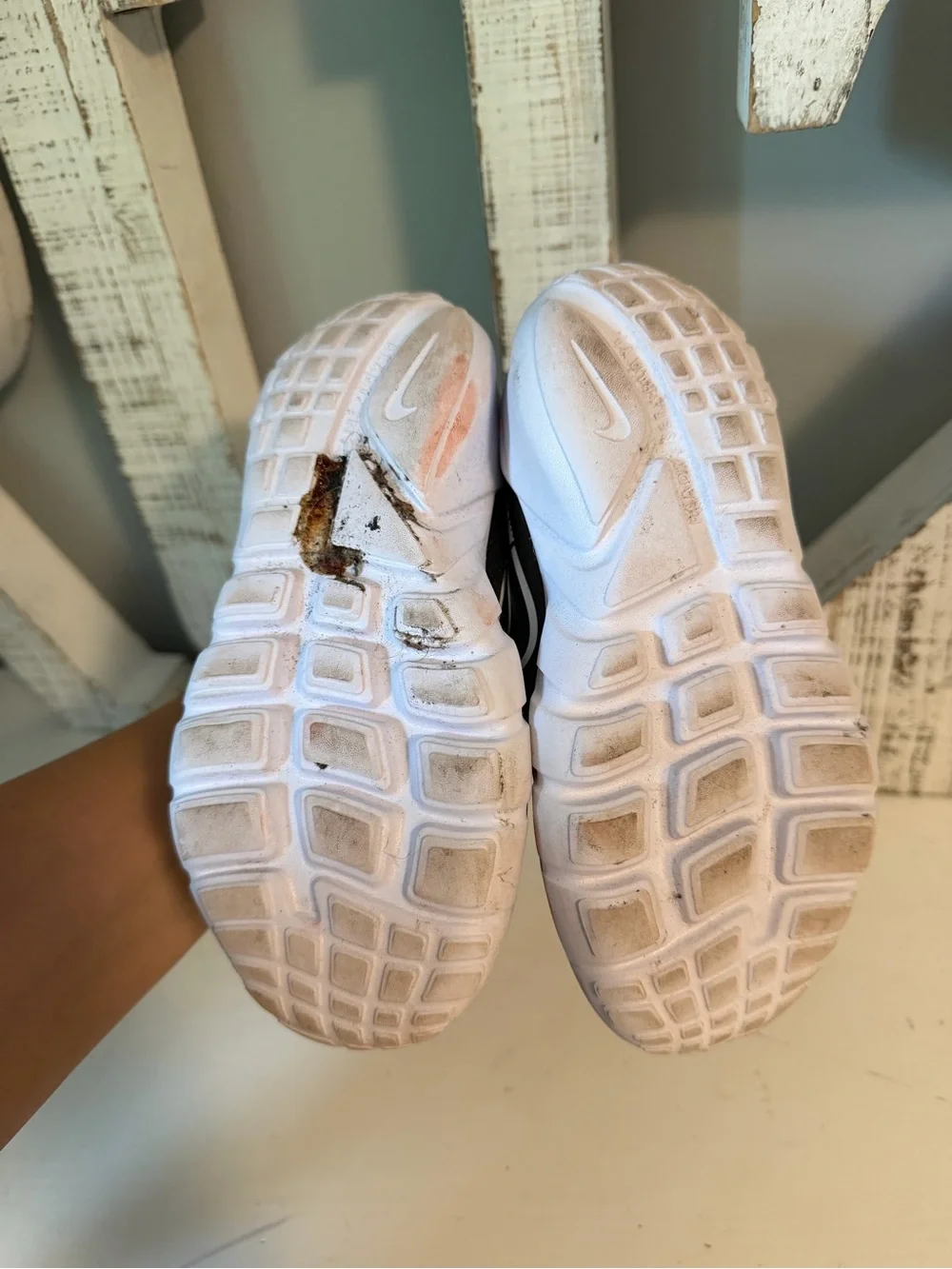 Nike Kids Black and White Slip-On Sneakers